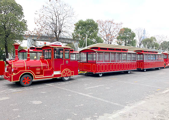 景區燃油觀光小火車.